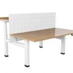 W&E Electric Standing Desk Quad Motor Electric Back-to-Back Desk Frame with Advanced Memory Controller (Frame Only)