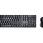 Kensington® Pro Fit® Low-Profile Wireless Desktop Set with spill-proof keyboard with multimedia keys, ambidextrous mouse and AES encryption