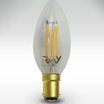RAY C35 B15 Candle Lightbulb - Crystal Clear Glass
