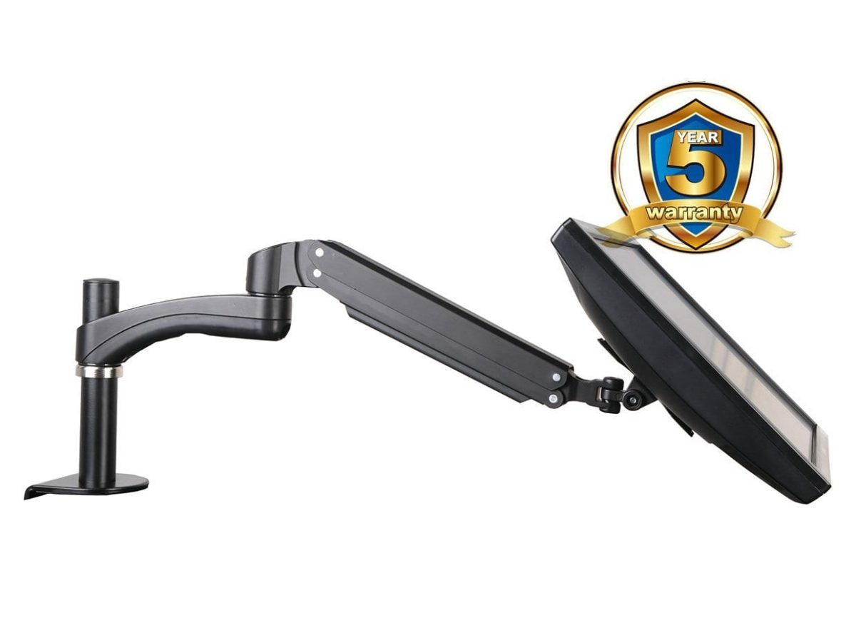 W&E AVA10/12 Series Gas Spring Desk Mount LED/LCD Monitor Arm Stand | Single - Image 3