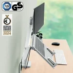 Leitz Ergo Space Saving Dual Monitor & Laptop Arm - Image 5